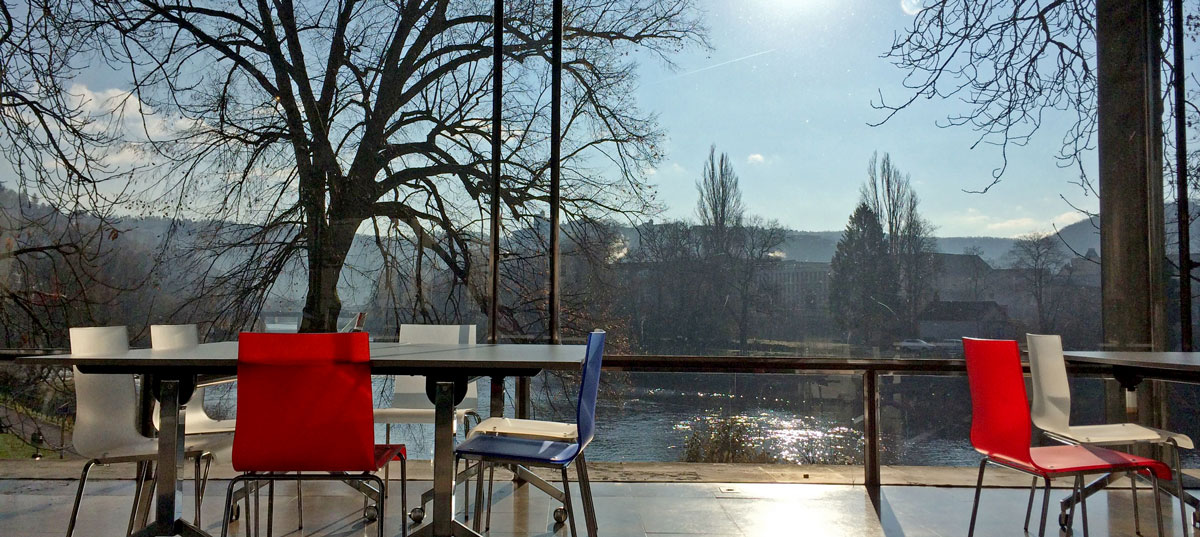 Besançon, le Doubs et le Parc Micaud depuis l’Office du Tourisme ©Marcel Schiess