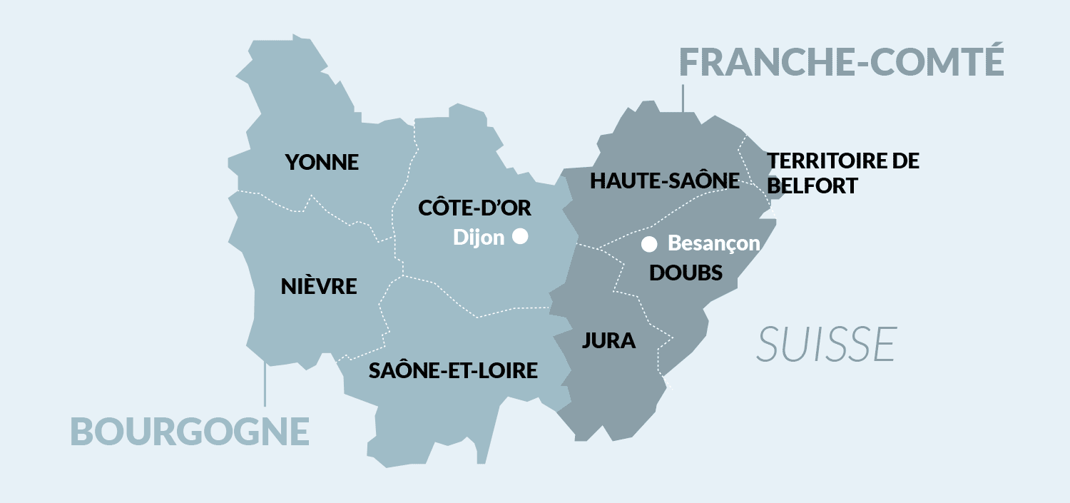 La Région Bourgogne-Franche-Comté