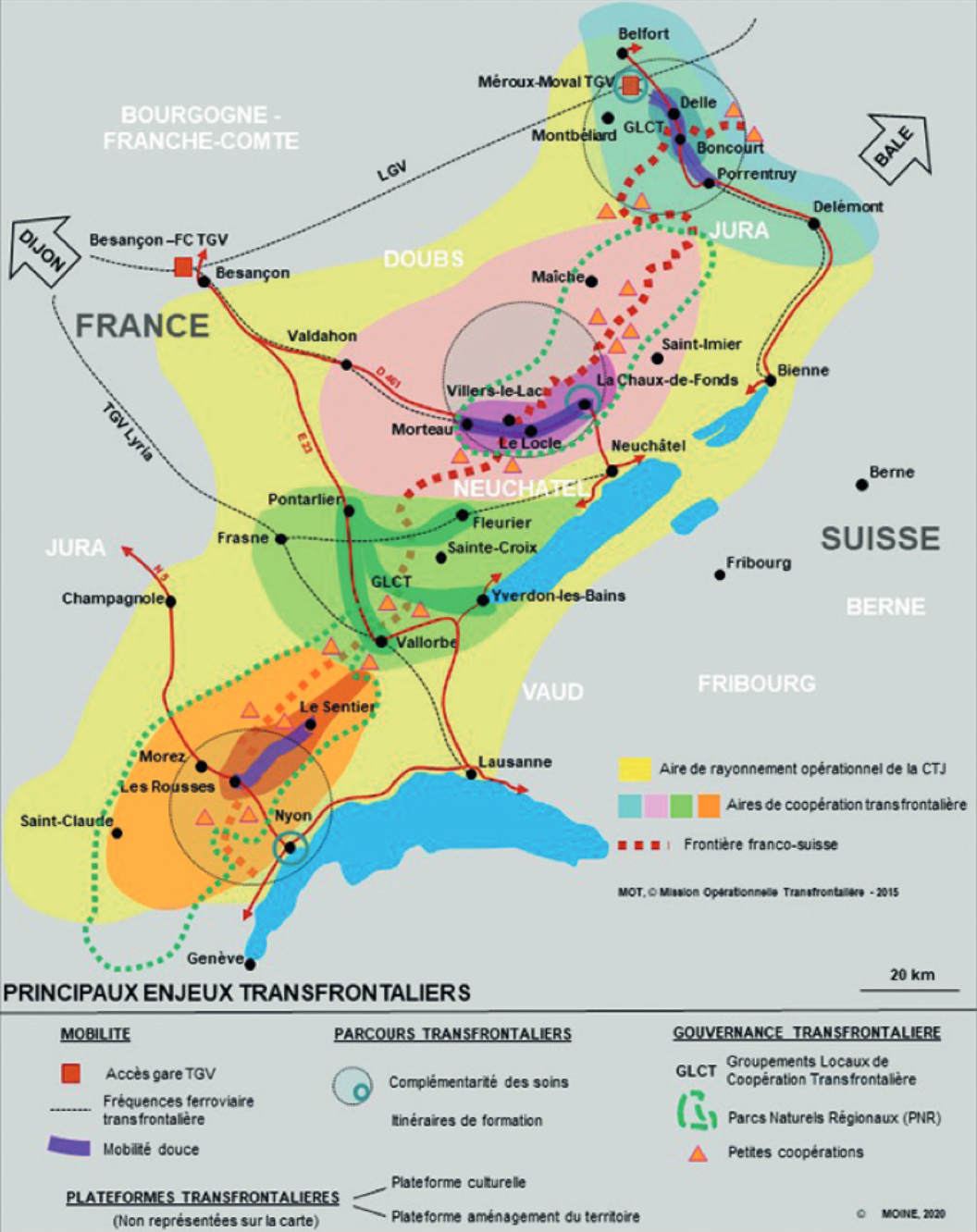 Les enjeux transfrontaliers dans l’arc jurassien