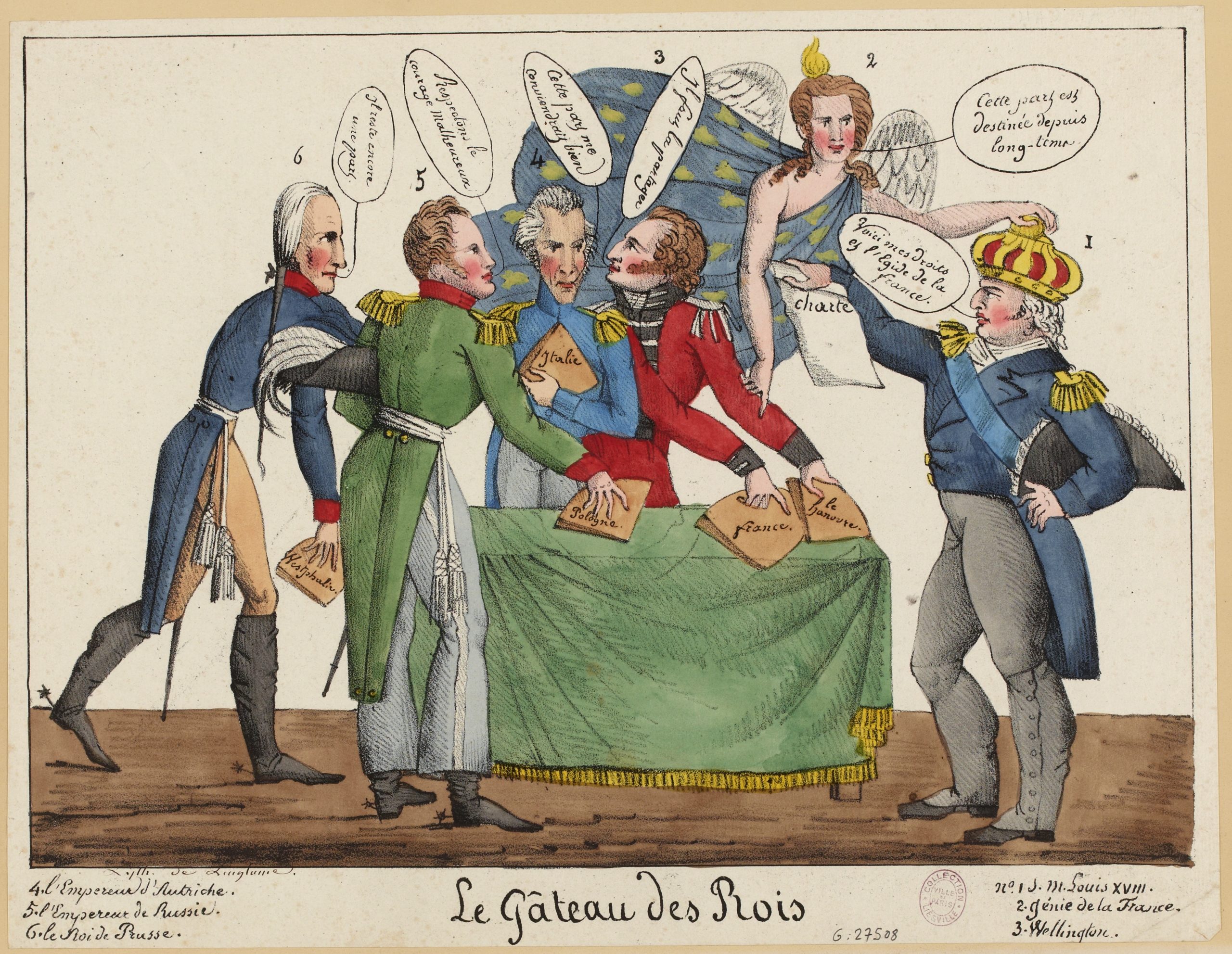 Souvenirs de 1815/Le gâteau des Rois/Tiré au Congrès de Vienne en 1815.